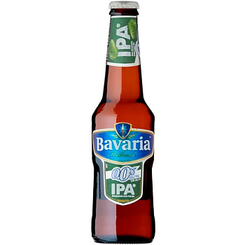 Безалкогольное пиво «Bavaria» IPA, Бавария ИПА, 0.33 стекло