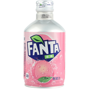 Газированный напиток «Fanta» Peach, Фанта Персик 0.3л, алюминиевая бутылка (Япония)