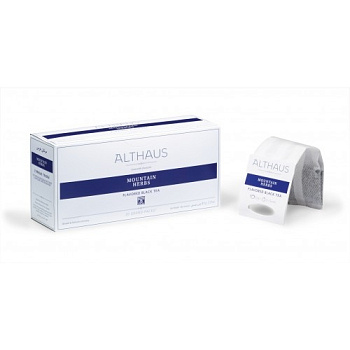 Чай ALTHAUS Mountain Herbs Grand Pack Чай черный с чабрецом Горные Травы 20 шт.