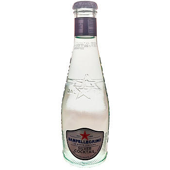 Сокосодержащий напиток S.Pellegrino Silver Cocktail, Сан Пеллегрино Серебряный Коктейль 0.2л, 4 шт/уп, стекло