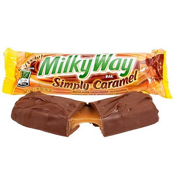 Шоколадный батончик Milky Way Simply Caramel 54,1 гр