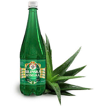 Лечебно - столовая минеральная вода «Bilinska Kyselka», Билинска Киселка, с экстрактом алоэ вера 1л, с газом, Пэт