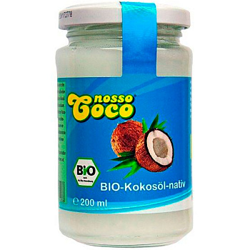 Масло кокосовое Nosso COCO Bio, стекло 200 грамм