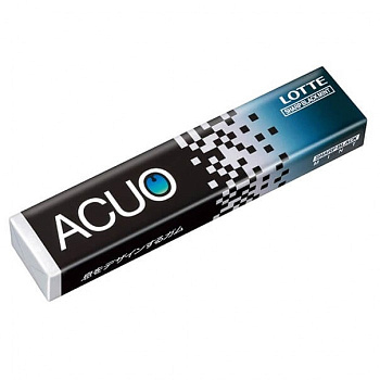 Жевательная резинка ACUO Sharp Black Mint Острая мята, 19гр