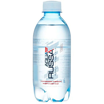 Минеральная вода Aqua Russa, Аква Русса 0.33 л, с газом, ПЭТ