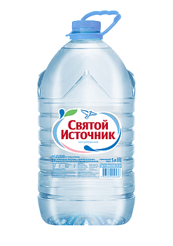 Минеральная вода без газа Святой Источник 5,0 л пэт (2шт. в упаковке)