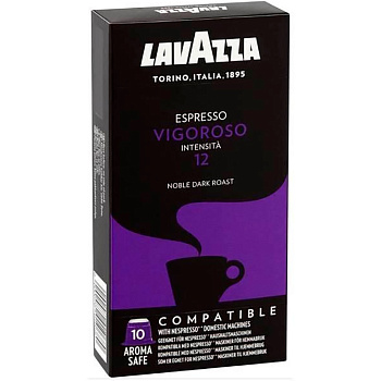 Кофе в капсулах «Lavazza» Espresso Vigoroso (10 шт) для кофемашин (Формат: Nespresso)