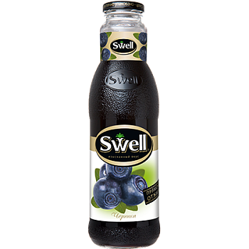 Сок Swell, Свелл Черника 0,75л, стекло