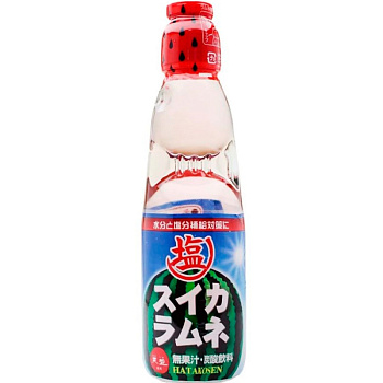 Напиток «Ramune» Lemonade Watermelon, Рамуне со вкусом арбуза 0.2л, стекло