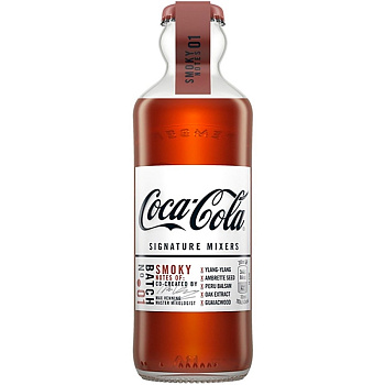 Премиальный газированный напиток к алкоголю Coca-Cola Signature Mixers Smoky Notes, Кока-Кола сигнатура миксер 0.2л, стекло