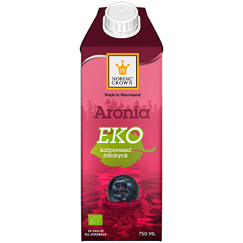 Органический Сок «Nordic Crown» Черноплодная Рябина 0.75л, tetra pak