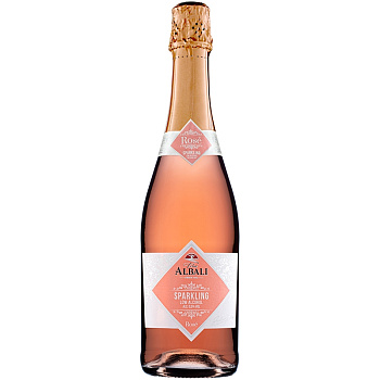 Безалкогольное вино розовое «Vina Albali» Sparkling Rose, Спарклинг Розе, 0.75л
