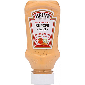 Соус «Heinz» Burger American Style, Хайнц Бургер Американ стайл, 220мл