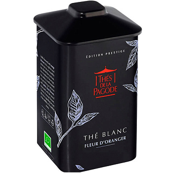 Белый чай «Thes De La Pagode» Prestige Carre The Blanc Fleur Oranger (Bio), банка 100гр