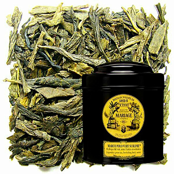 Зеленый чай Mariage Freres Marco Polo Vert Sublime, Марьяж Фререс Марко Поло Верт Сублиме, банка 100 гр