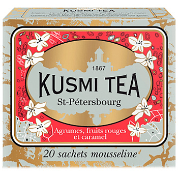 Kusmi tea "St.Petersburg" черный чай, Саше (2,2гр *20шт) 44гр