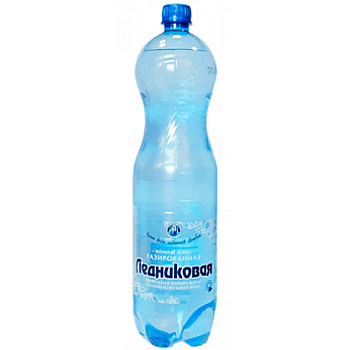 Вода питьевая «Ледниковая» 1,5л. с газом, ПЭТ