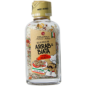 Приправа «Collitali» Bottiglia Vetro fvf Piccolo Dispenser Arrabbiata, Смесь перцев с дозатором, 90гр