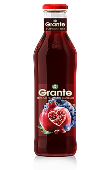 Сок GRANTE гранатово-виноградный 0.75л, стекло