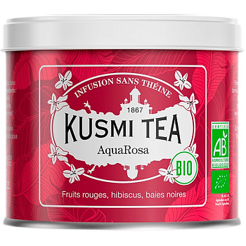 Kusmi tea "AquaRosa", "АкваРоса" (BIO, Organic Tea), банка 100гр