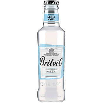 Напиток «Britvic» Refreshing Soda Water, Бритвик Рефрешинг Сода Вотер 0.2л, стекло