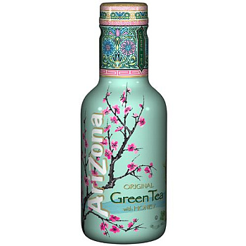 Холодный чай Arizona Green Tea, Зеленый чай 0,5л, пластик