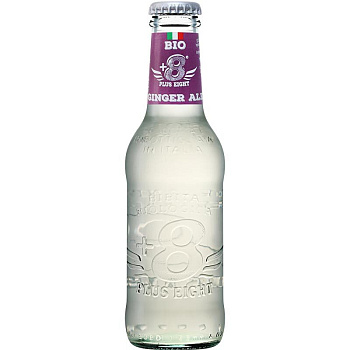 Напиток Тоник «Plus Eight +8» Ginger Ale, Плюс Восемь Имбирный Эль, 0.2, стекло