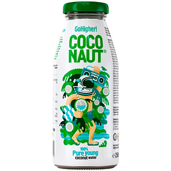 Натуральная кокосовая вода «Coconaut» 0.25л, стекло