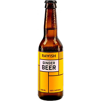Напиток Тоник «Rawish» Ginger Beer, Равиш Джинджер Бир 0.33л, стекло