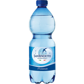 Минеральная вода San Benedetto, Сан Бенедетто 0.5 газированная пластик