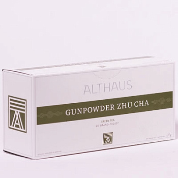 Чай ALTHAUS Gunpowder Zhu Cha Grand Pack Жу Ча Ружейный порох 20 шт.