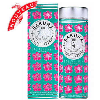 Зеленый чай Mariage Freres Sakura 2020, Марьяж Фререс Сакура 2020 банка 80 гр
