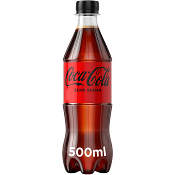 Газированный напиток «Coca-Cola» Zero Sugar, Кока Кола Зеро сугар без сахара 0.5л. пэт (Грузия)