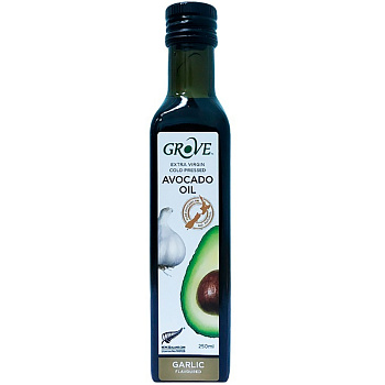 Масло Авокадо «Grove» Extra Virgin Garlic, Чеснок, 0.25л, стекло