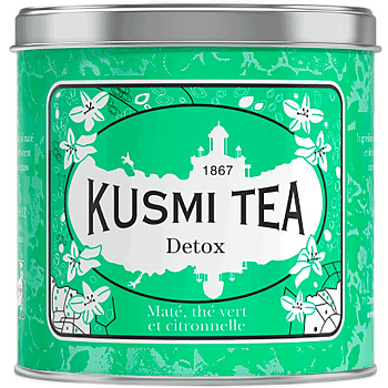 Kusmi tea "Detox" листовой  чай мате, банка 250 гр