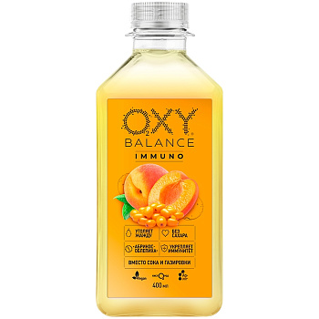 Напиток «Oxy Balance» Immuno, Окси Баланс Иммуно Абрикос, Облепиха 0.4л, пэт