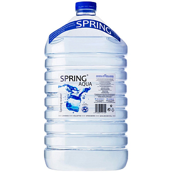 Родниковая питьевая вода т.м. Spring Aqua 5,15 л негазированная (2шт. в упаковке)