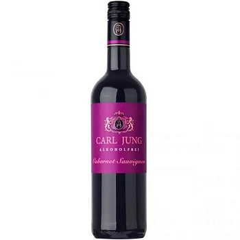 Красное безалкогольное вино сухое Carl Jung Cabernet Sauvignon, Карл Юнг Каберне Савиньон 750 мл, стекло