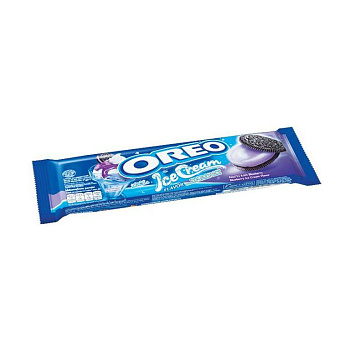 Печенье Oreo Blueberry Ice cream, Орео Айс Крем Черника  119,6 гр, 24 шт/уп
