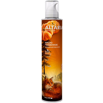 Масло «Altaria» Тыквенное фасованное в аэрозольный баллон нерафинированное, 0,25л