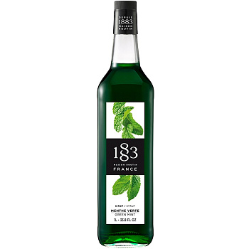 Сироп 1883 Maison Routin Green Mint, Мейсон Рутин Зелёная Мята, 1л, стекло