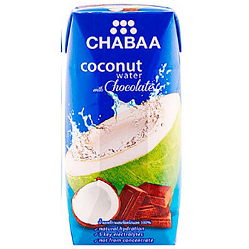 CHABAA 100% Кокосовая вода с шоколадом 0,180л, 36шт