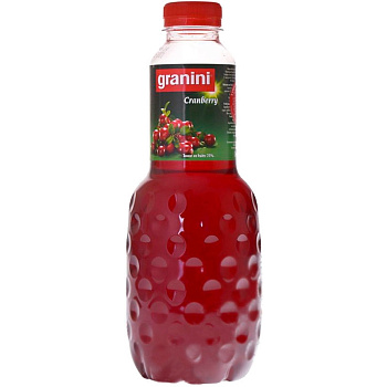 Гранини Нектар (Granini) Клюква 1л, ПЭТ