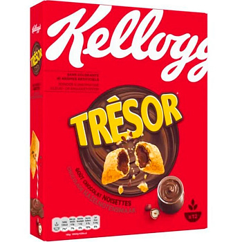 Сухой завтрак Kelloggs Tresor Choco Nut Flavour, Келлогс Тресор 330гр