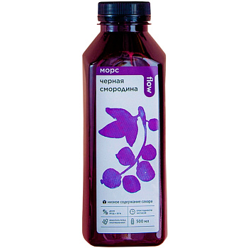 Морс «Flow» Черная Смородина, 0.5л, пэт
