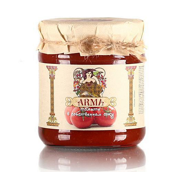 Р4 Томаты (черри) в собственном соку "ARMA" 480гр