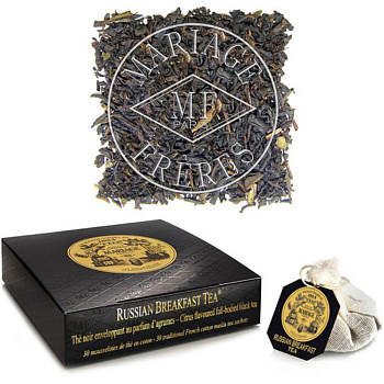 Черный чай Mariage Russian Breakfast Tea, Саше 75 гр