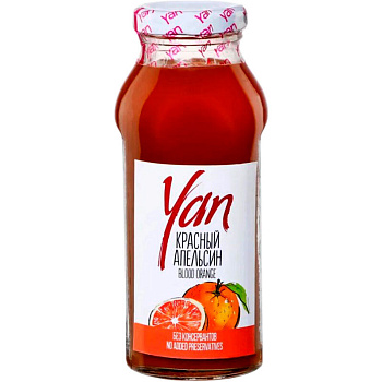 Нектар «Yan» Blood Orange, Ян Красный Апельсин 0.25л, стекло