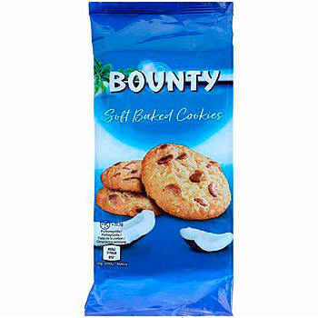 Печенье «Bounty» Soft Baked Cookies, Баунти Софт Бакед Кукис 180гр