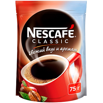 Кофе «Nescafe» Classic, Нескафе Классик, 75гр, пакет